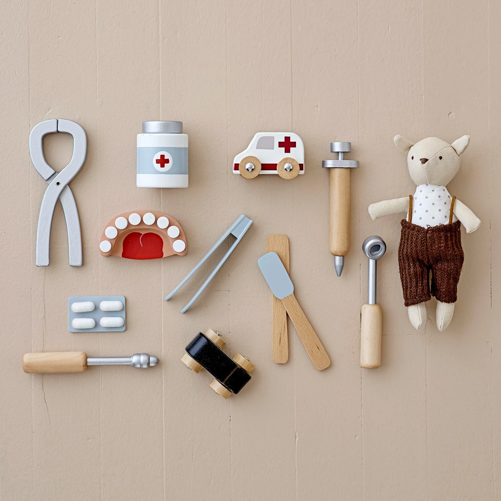 Bloomingville Eleo Zahnarzt Spiel 9er Set 4 Bloomingville Eleo Zahnarzt Spiel 9er Set – Bild 2