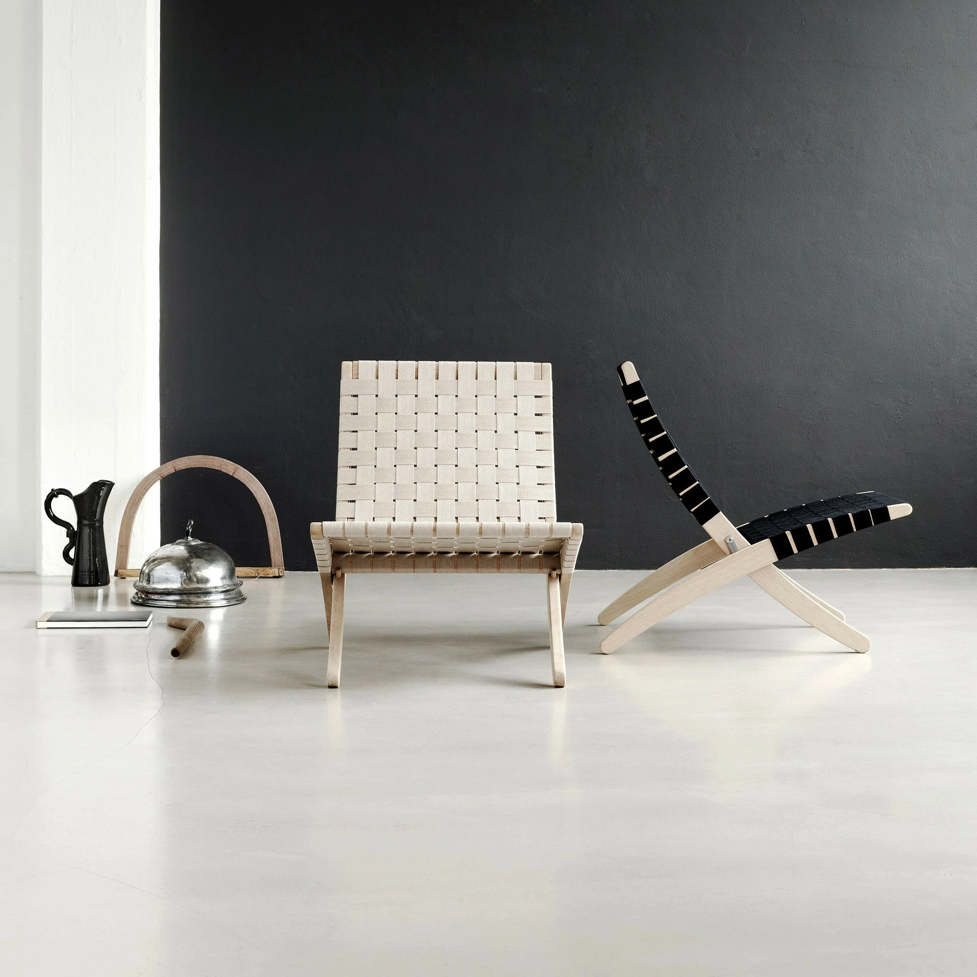 Carl Hansen MG501 Cuba Chair Klappbar Mit Baumwollgurten 4 Carl Hansen MG501 Cuba Chair Klappbar Mit Baumwollgurten – Bild 2