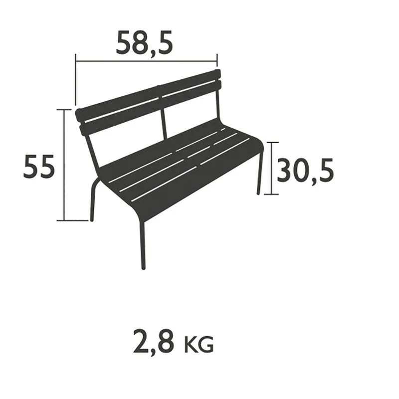 Fermob Luxembourg Kid Gartenbank 4 Fermob Luxembourg Kid Gartenbank – Bild 2