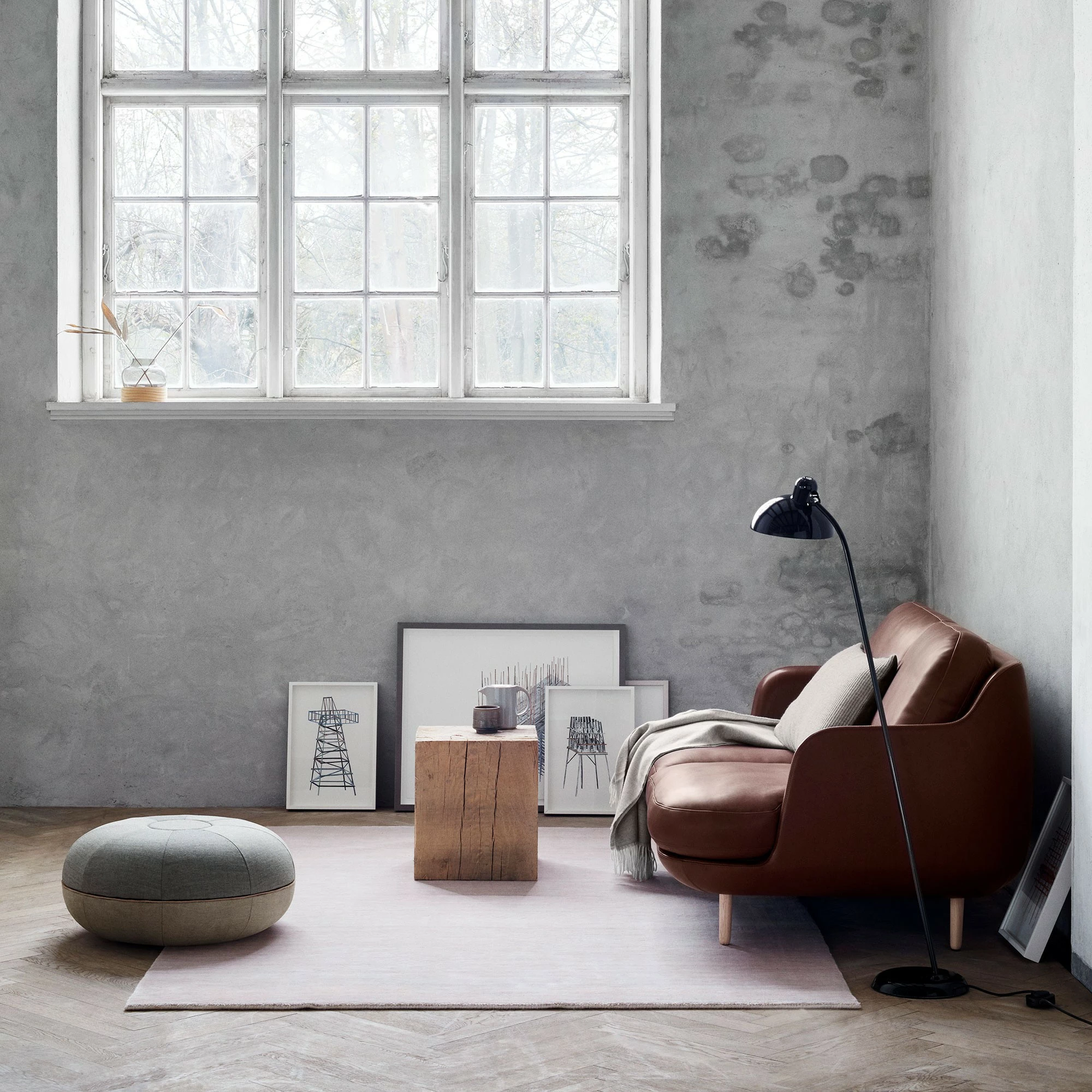 Fritz Hansen Pouf Ø50cm 11 Fritz Hansen Pouf Ø50cm – Bild 9