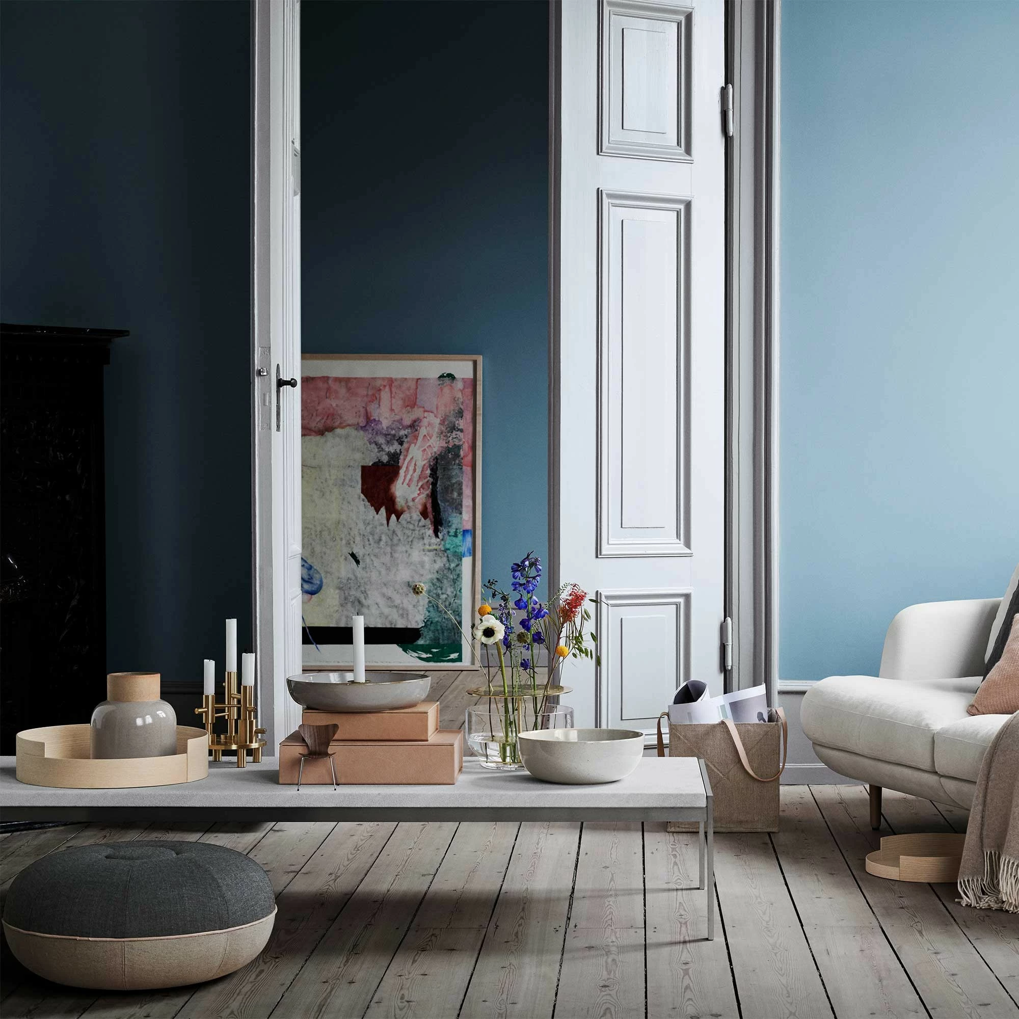 Fritz Hansen Pouf Ø50cm 4 Fritz Hansen Pouf Ø50cm – Bild 2