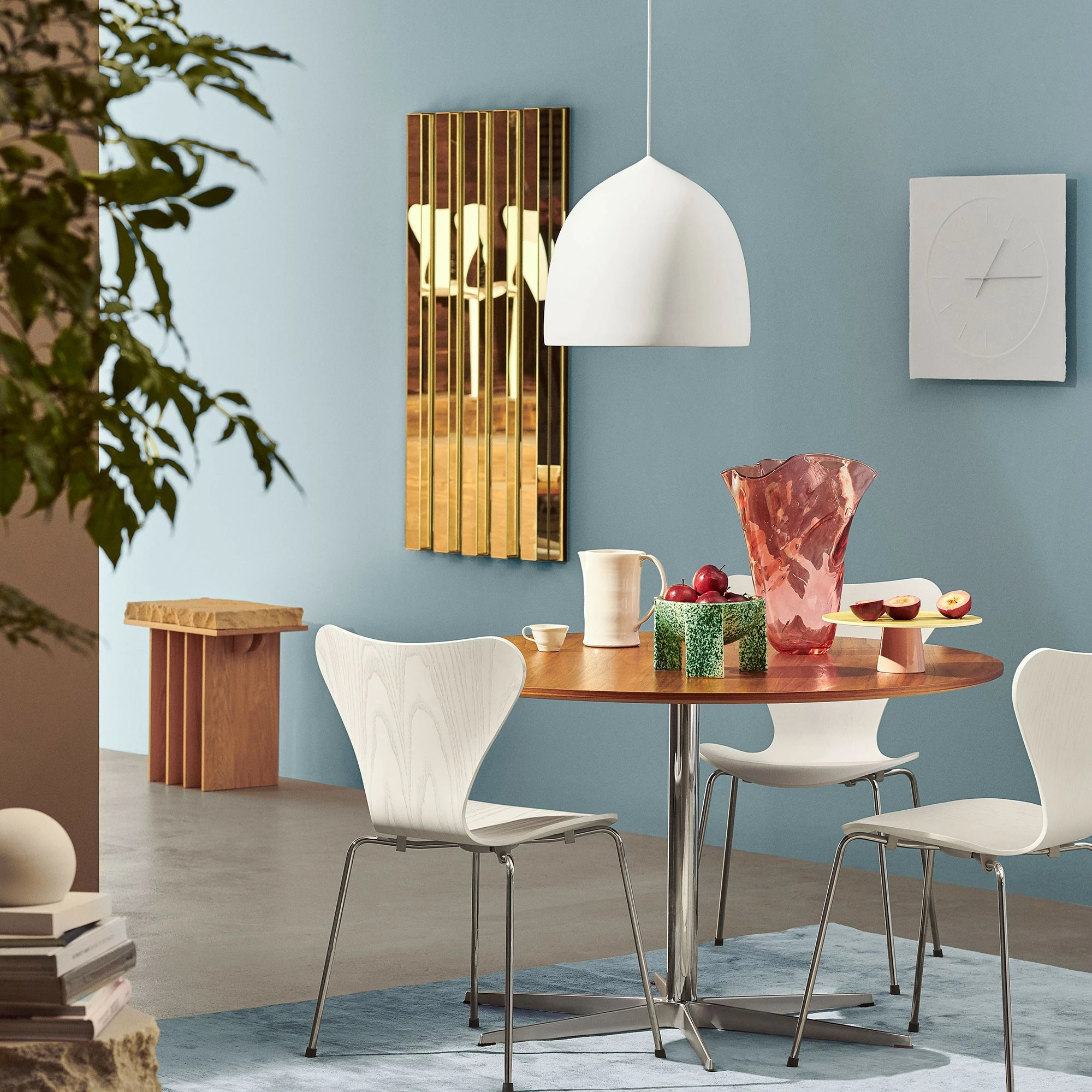 Fritz Hansen Serie 7™ Stuhl Gefärbte Esche Gestell Verchromt 4 Fritz Hansen Serie 7™ Stuhl Gefärbte Esche Gestell Verchromt – Bild 2