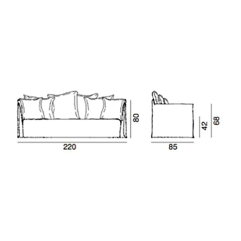 Gervasoni Ghost 12 Sofa 16 Gervasoni Ghost 12 Sofa – Bild 14