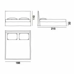 Gervasoni Ghost 80.G Doppelbett -Möbel Verkaufsgeschäft Gervasoni Ghost 80 G Doppelbett Strichzeichnung 800x800 ID1060783 fc67a27497f8d9eea4fa5a75b66b3061