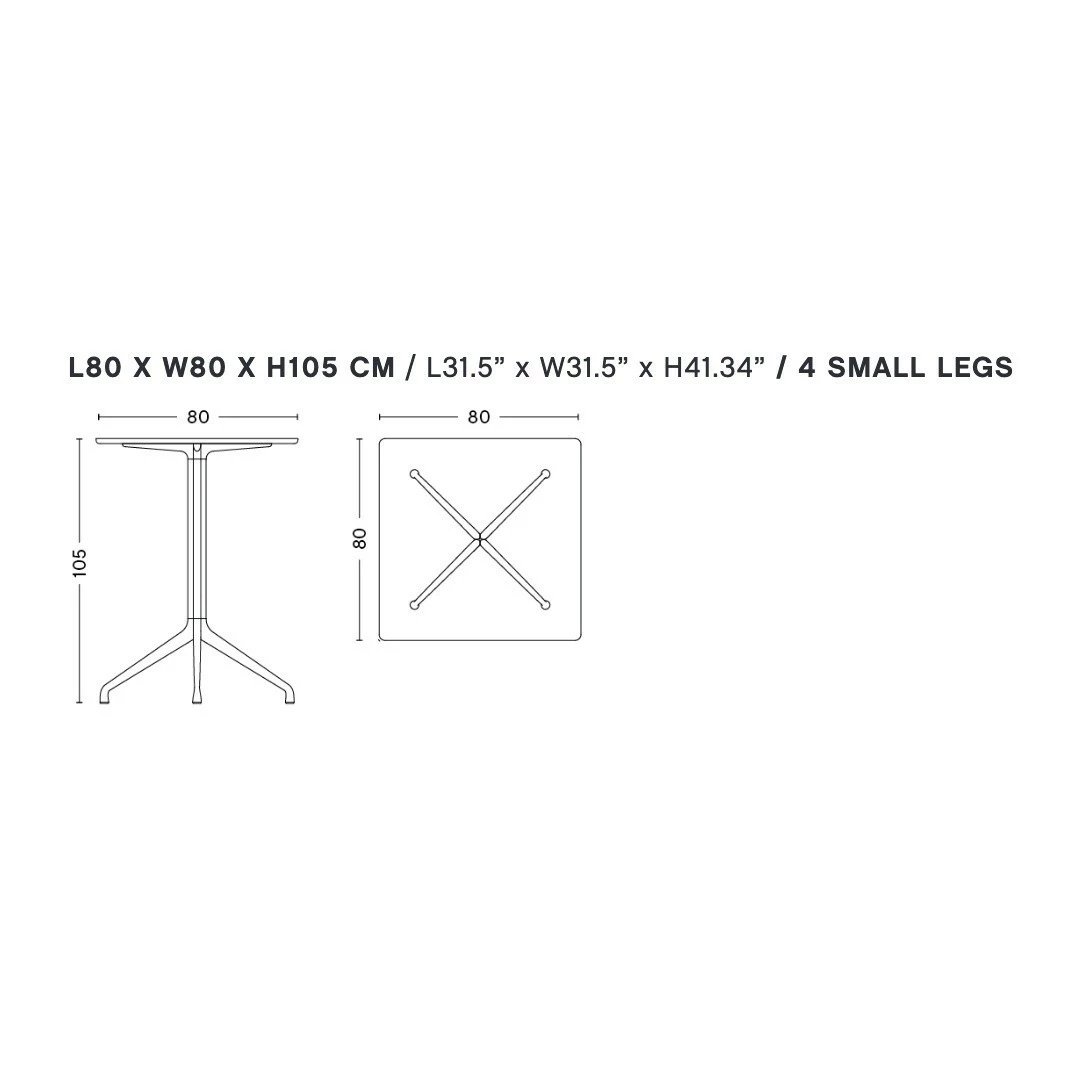 Hay About A Table AAT 15 Stehtisch Laminat 80x80cm 4 Hay About A Table AAT 15 Stehtisch Laminat 80x80cm – Bild 2