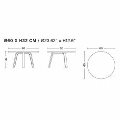 Hay Bella Beistelltisch ØxH 60x32cm -Möbel Verkaufsgeschäft HAY Bella Beistelltisch OxH 60x32cm 800x800 ID1985058 311343b22e9f4003b3ceed4752e21478