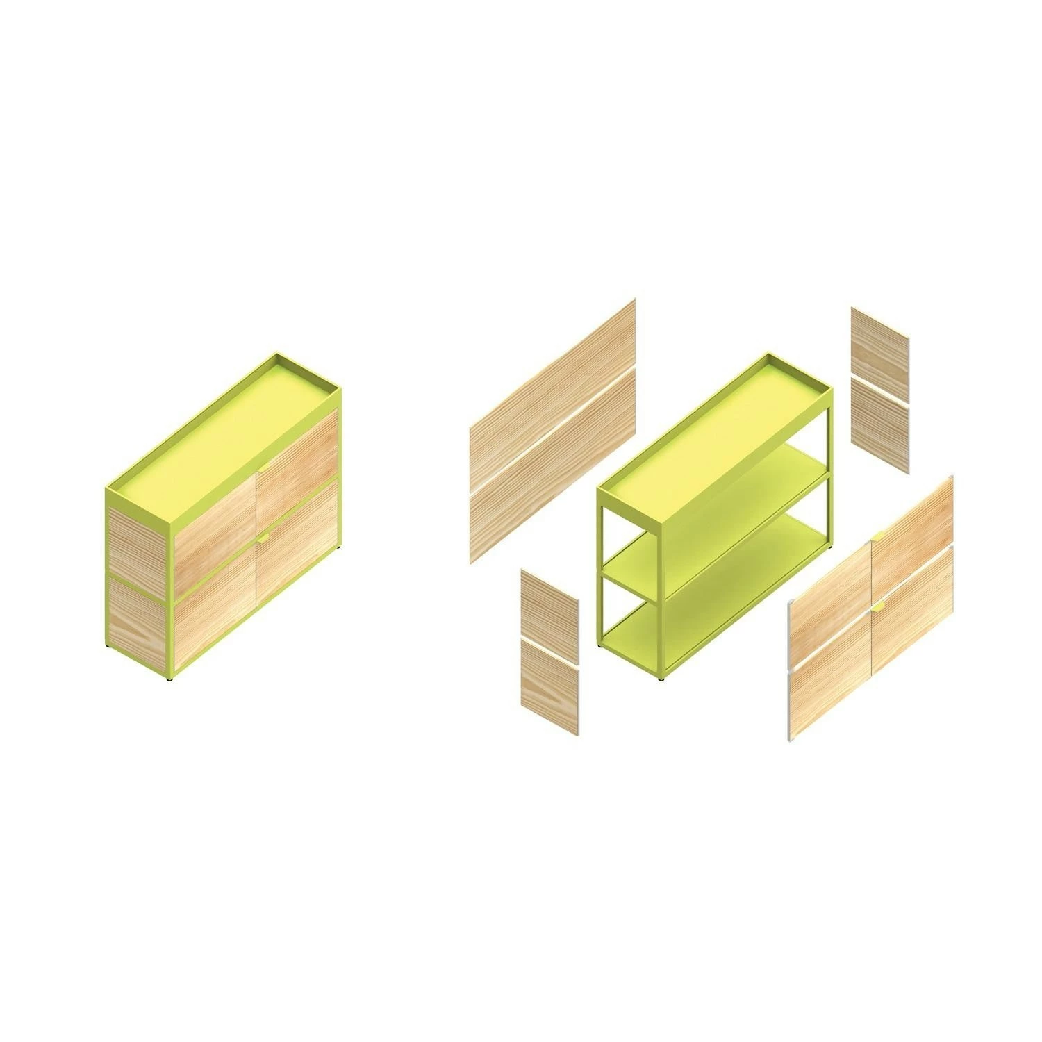 Hay New Order Regal/Sideboard 200x79.5cm 10 Hay New Order Regal/Sideboard 200x79.5cm – Bild 8