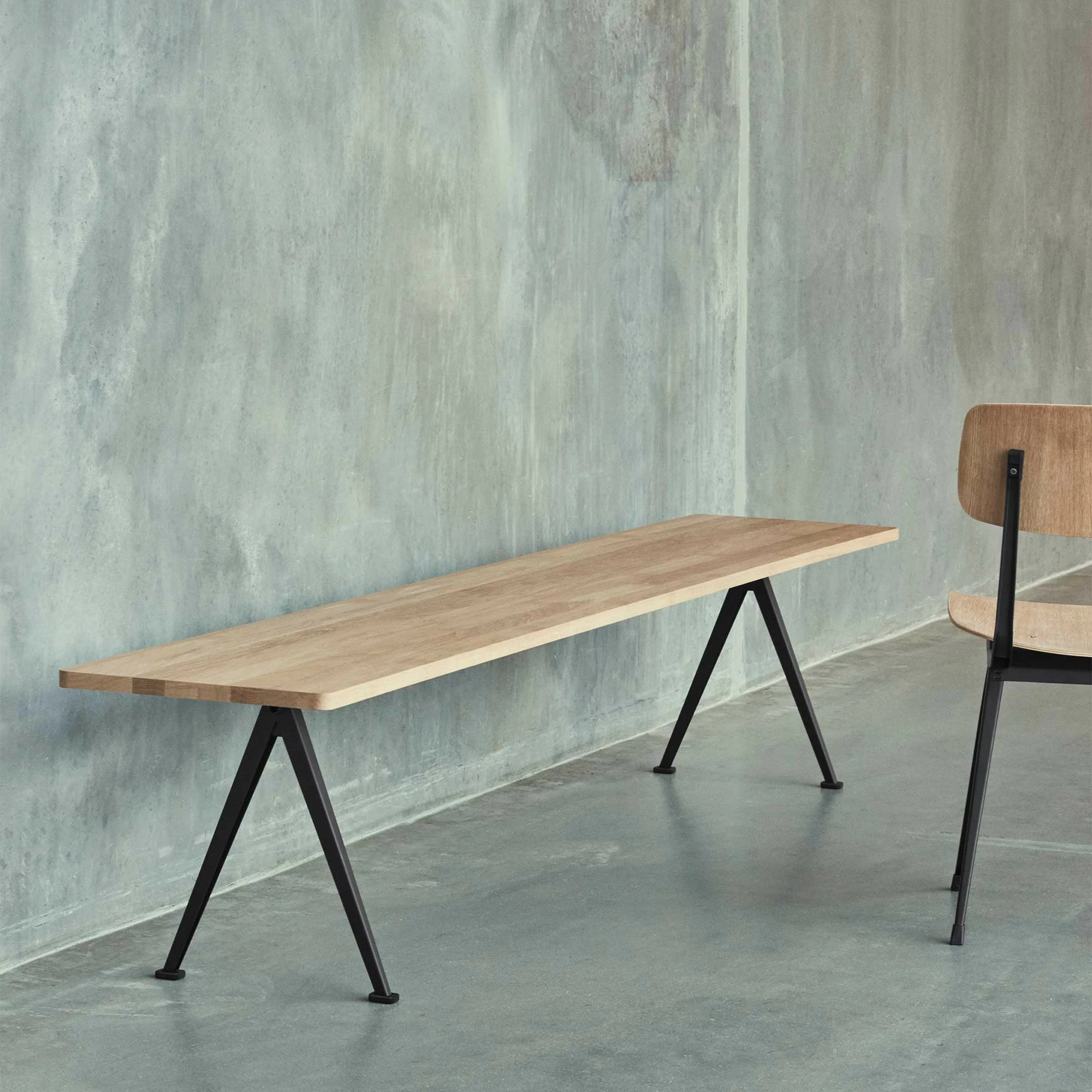 Hay Pyramid 12 Bank Gestell Schwarz 190x40cm 5 Hay Pyramid 12 Bank Gestell Schwarz 190x40cm – Bild 3