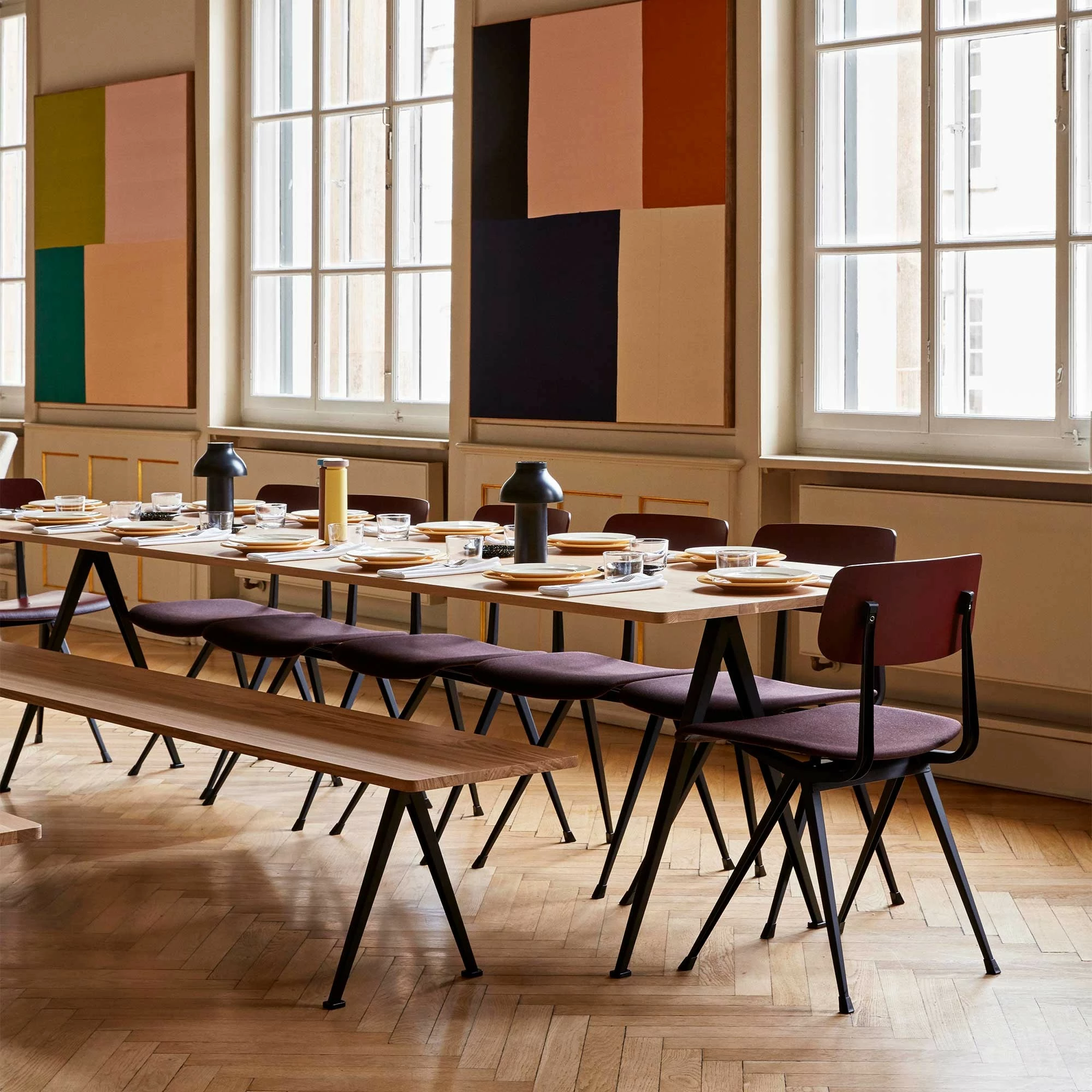 Hay Pyramid 12 Bank Gestell Schwarz 190x40cm 11 Hay Pyramid 12 Bank Gestell Schwarz 190x40cm – Bild 9