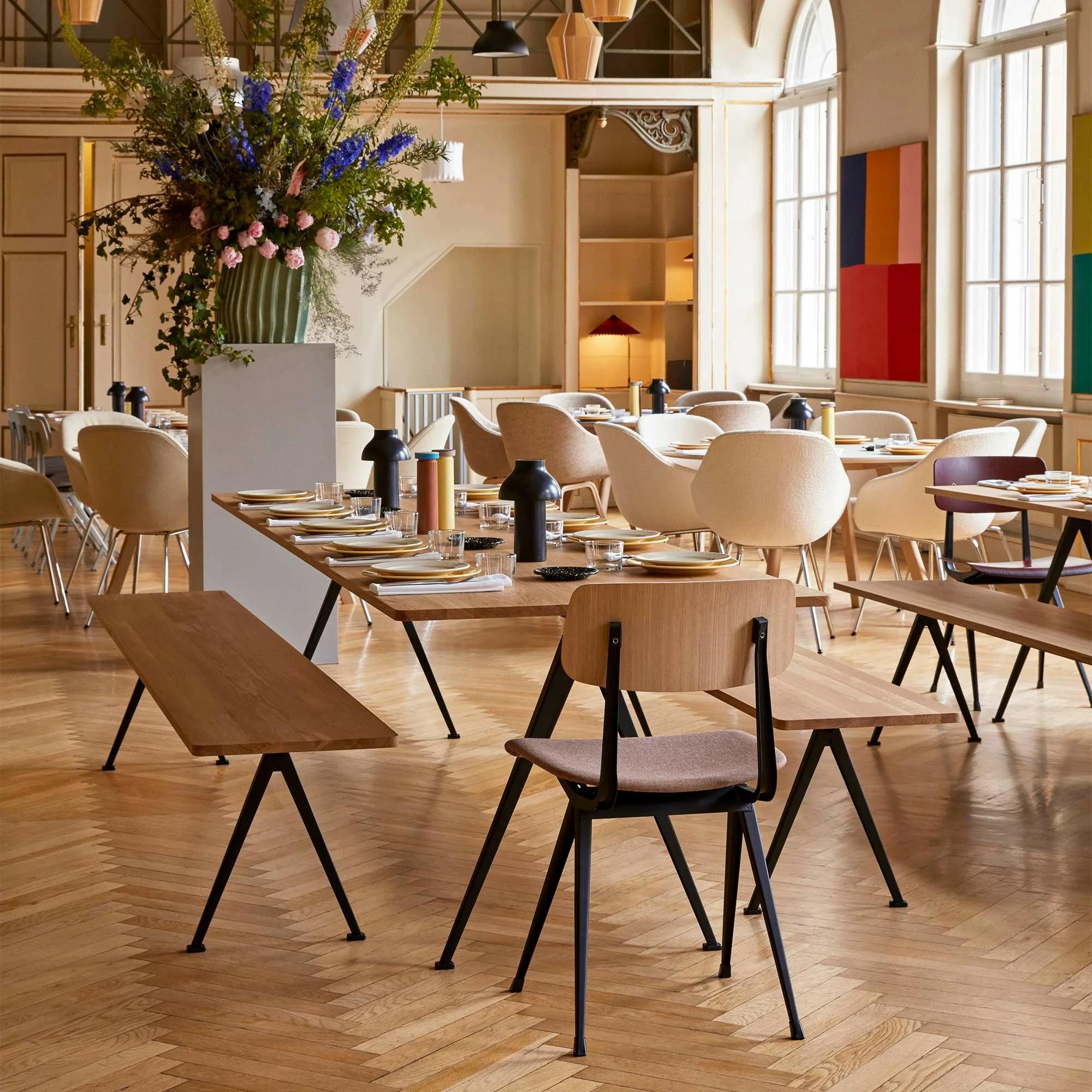 Hay Pyramid 12 Bank Gestell Schwarz 190x40cm 13 Hay Pyramid 12 Bank Gestell Schwarz 190x40cm – Bild 11