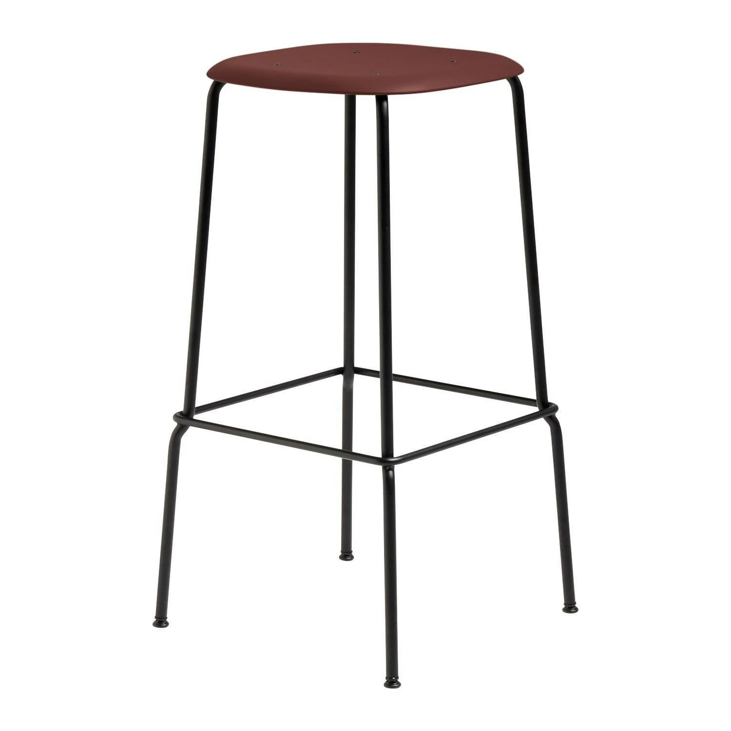 Hay Soft Edge 85 Barhocker Hoch Gestell Stahl Schwarz 8 Hay Soft Edge 85 Barhocker Hoch Gestell Stahl Schwarz – Bild 6