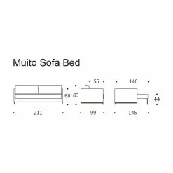 Innovation Nordham Schlafsofa 211x99cm -Möbel Verkaufsgeschäft Innovation Muito Schlafsofa 211x99cm 878x878 ID2022023 210bde40e15c04f5a8a996a93963fb85