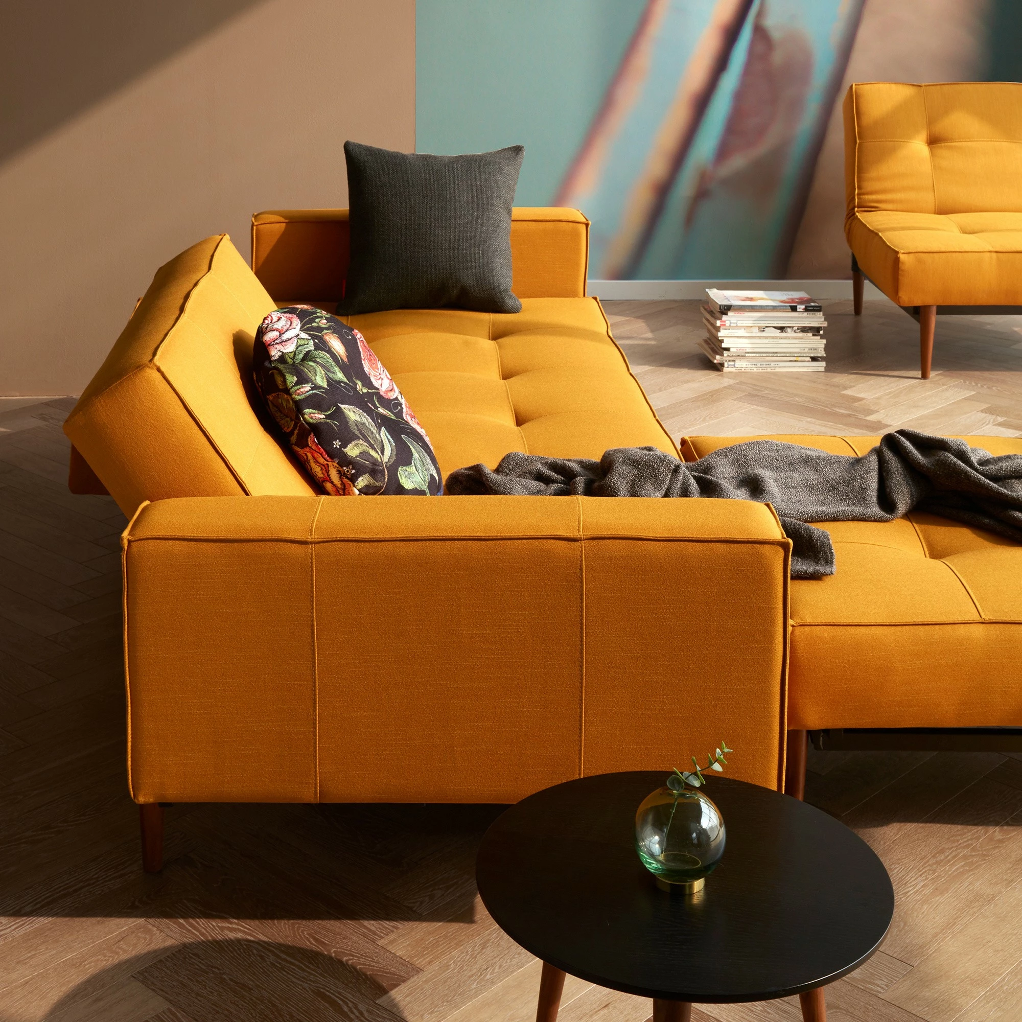 Innovation Splitback Styletto Schlafsofa Mit Armlehnen Holz Dunkel 8 Innovation Splitback Styletto Schlafsofa Mit Armlehnen Holz Dunkel – Bild 6