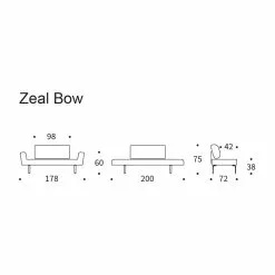 Innovation Zeal Bow Schlafsofa 200x72cm -Möbel Verkaufsgeschäft Innovation Zeal Bow Schlafsofa 200x72cm 900x900 ID1999727 dbbce6a88a2019406c0d187c9fbf6c81