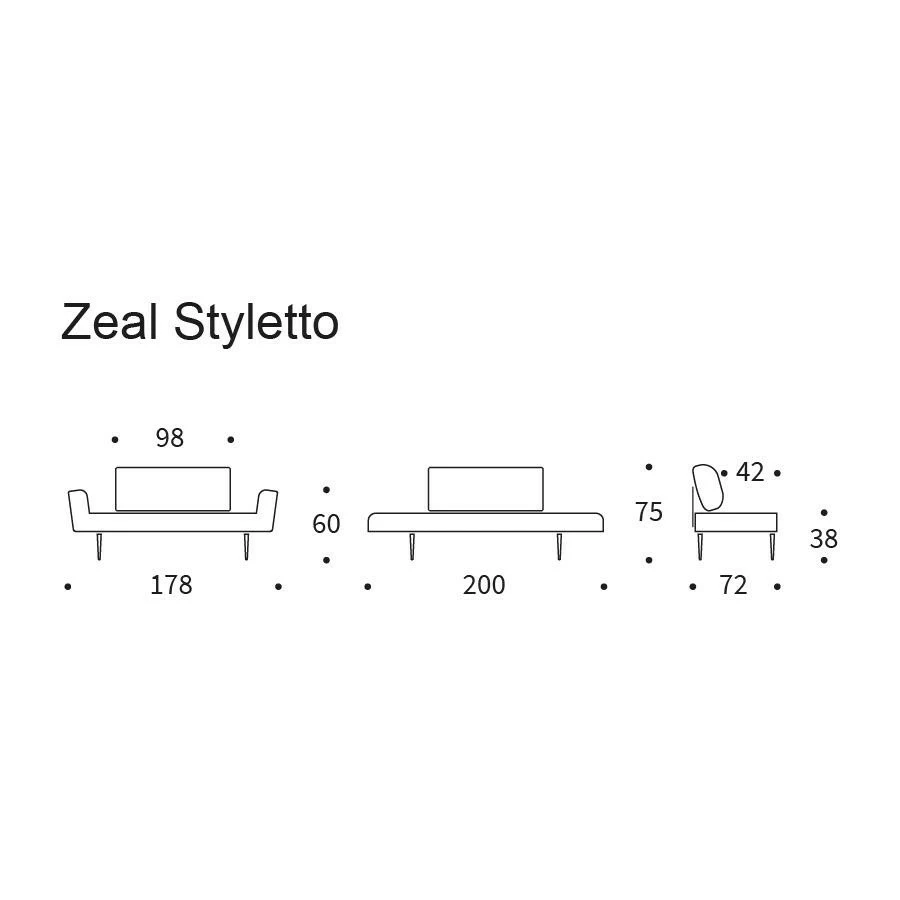 Innovation Zeal Styletto Schlafsofa 200x72cm 25 Innovation Zeal Styletto Schlafsofa 200x72cm – Bild 23
