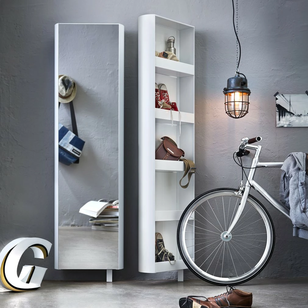 Jan Kurtz 180° Multi Tube L Regal Mit Spiegel Drehbar 4 Jan Kurtz 180° Multi Tube L Regal Mit Spiegel Drehbar – Bild 2