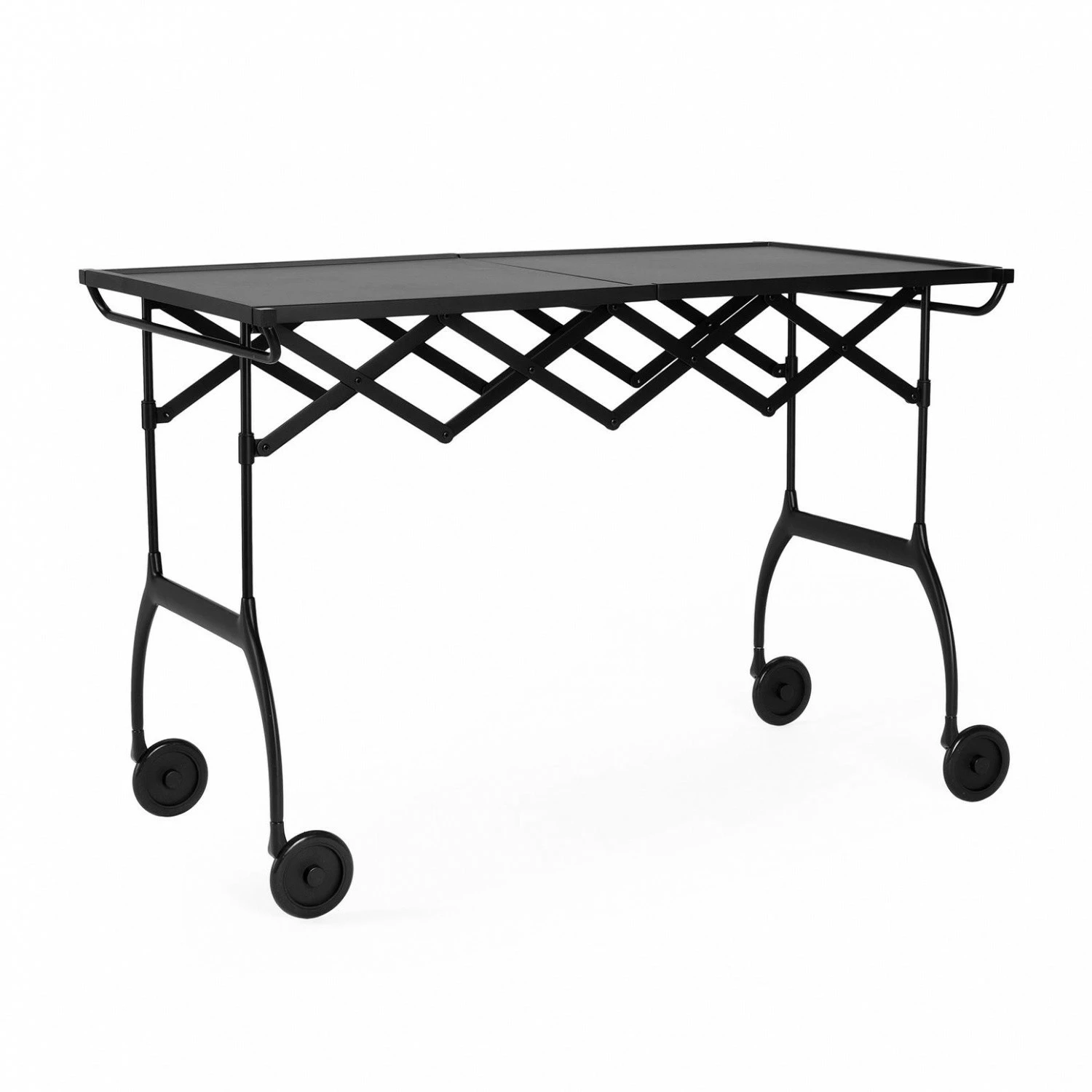 Kartell Battista Servierwagen Klappbar Matt 3 Kartell Battista Servierwagen Klappbar Matt