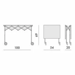 Kartell Battista Servierwagen Klappbar -Möbel Verkaufsgeschäft Kartell Battista Servierwagen klappbar 1850x1850 ID1984166 3228c57efb140b2a601520ffa546daaf