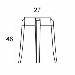 Kartell Charles Ghost Hocker 46cm -Möbel Verkaufsgeschäft Kartell Charles Ghost Hocker 46cm Strichzeichnung 362x362 ID23603 8360378ea92dcc0f1daabebf103ad61c