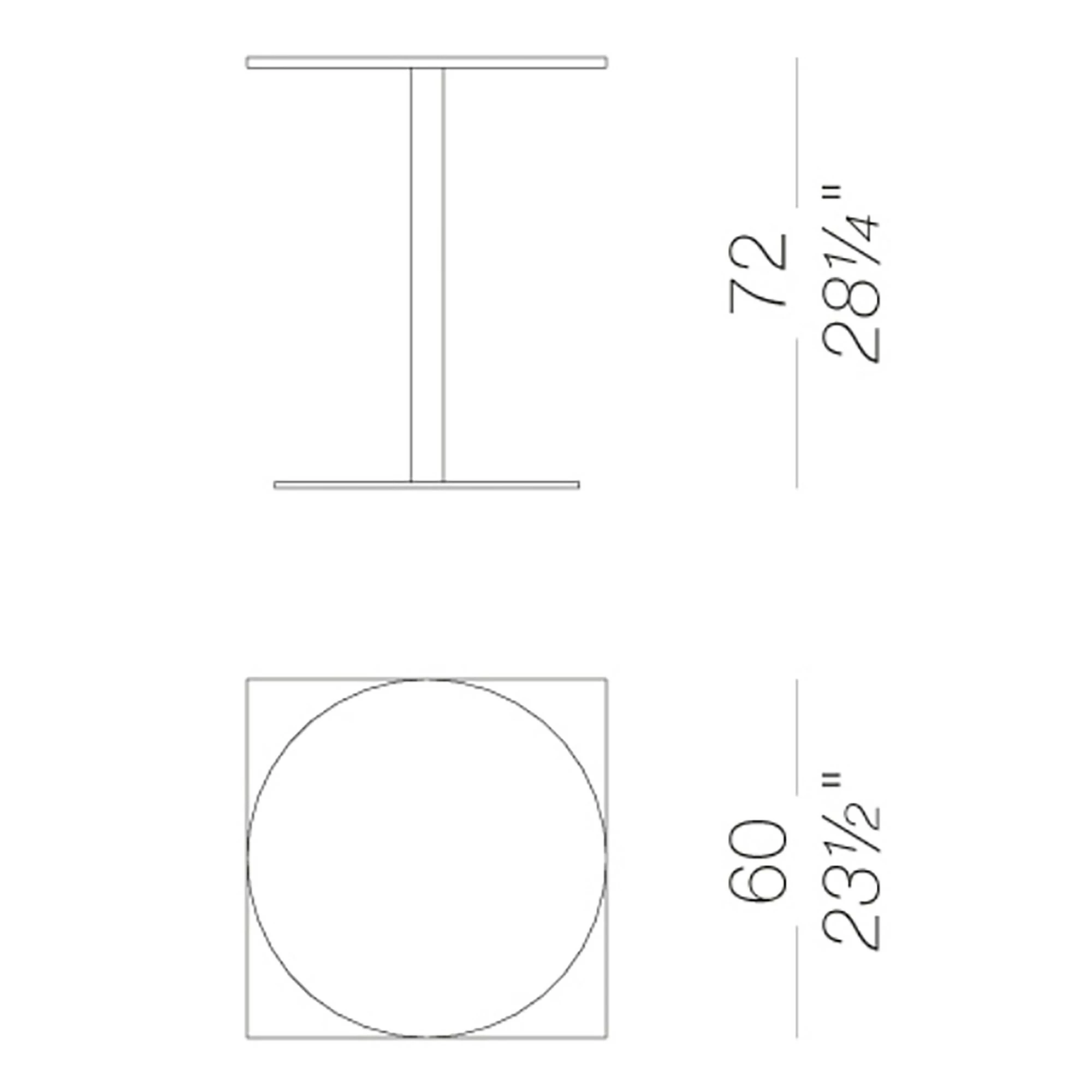 Lapalma Brio Bistrotisch Eckig H72cm 8 Lapalma Brio Bistrotisch Eckig H72cm – Bild 6