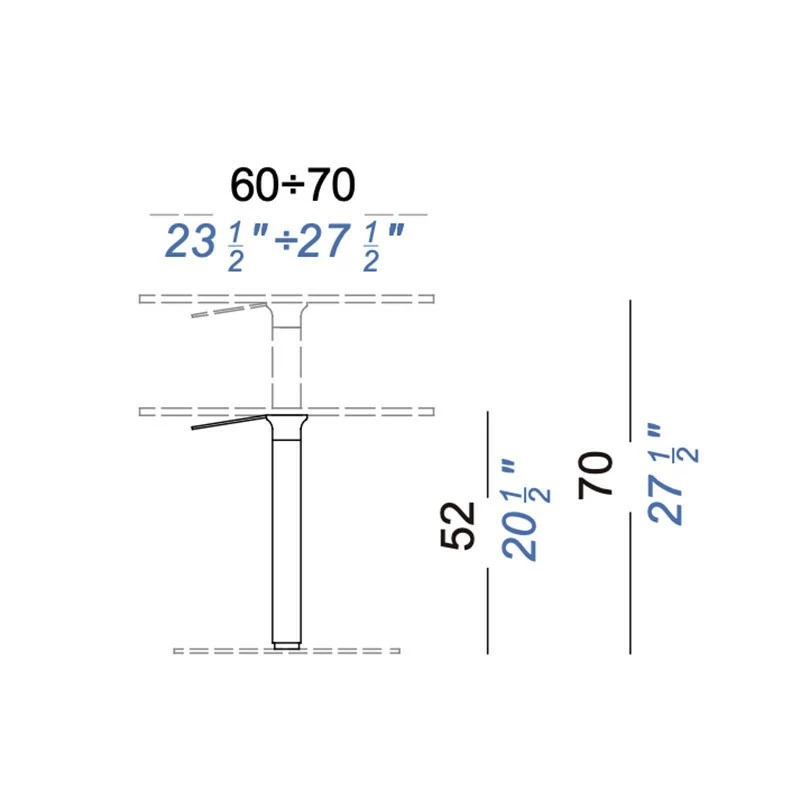 Lapalma Brio Bistrotisch Gestell Lackiert 52-70cm 7 Lapalma Brio Bistrotisch Gestell Lackiert 52-70cm – Bild 5