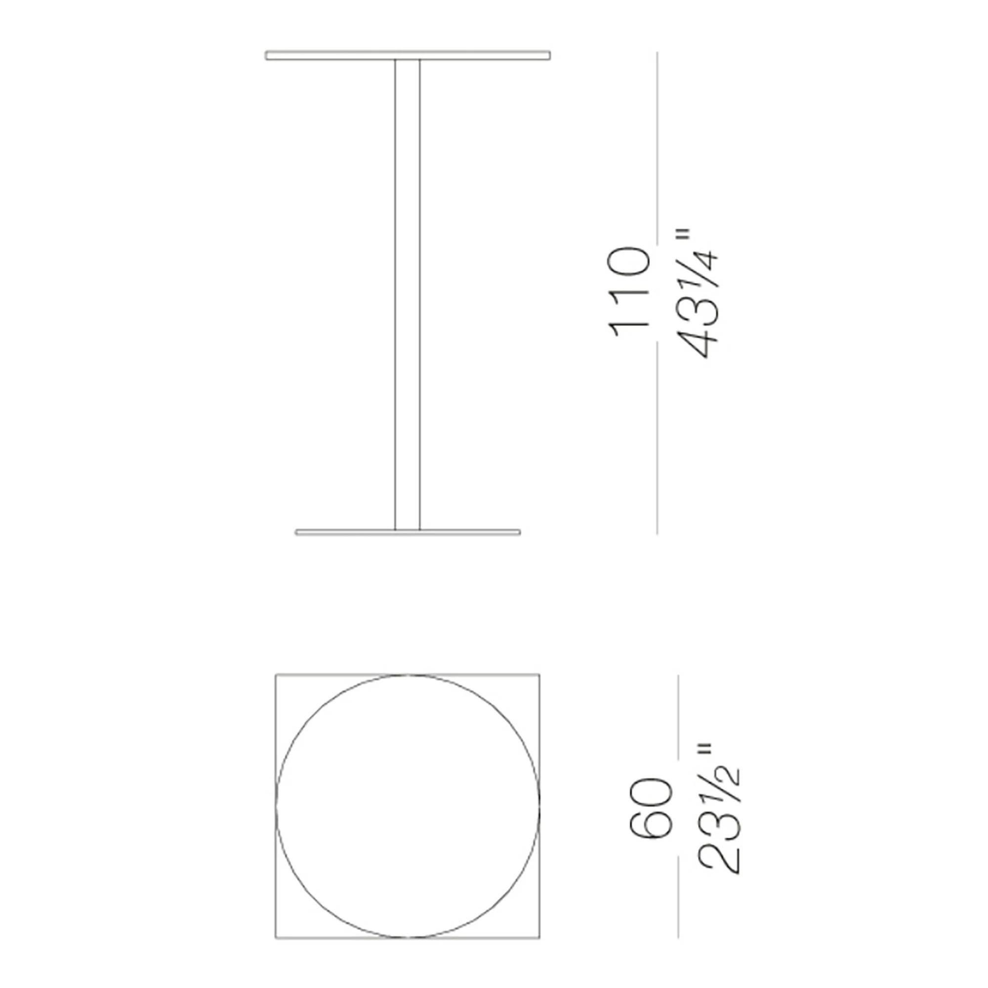 Lapalma Brio Bistrotisch Rund H110cm 8 Lapalma Brio Bistrotisch Rund H110cm – Bild 6