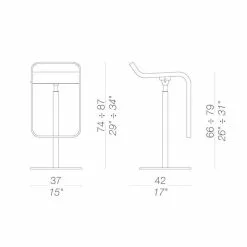 Lapalma LEM S80 Barhocker Sitzfläche Leder 66-79cm -Möbel Verkaufsgeschäft Lapalma LEM S80 Barhocker Sitzflaeche Leder 66 79cm 800x800 ID2030932 1749443f422c83225c623df57bda5a36