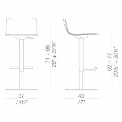 Lapalma Thin S24 Barhocker Sitzfläche Leder 54-79cm -Möbel Verkaufsgeschäft Lapalma Thin S24 Barhocker Sitzflaeche Leder 54 79cm 2000x2000 ID2032066 88037df27b1bbf1e84a1e1c02c734326