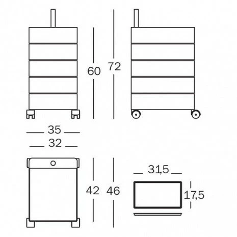 Magis 360° Container 72 Mit Rollen 7 Magis 360° Container 72 Mit Rollen – Bild 5