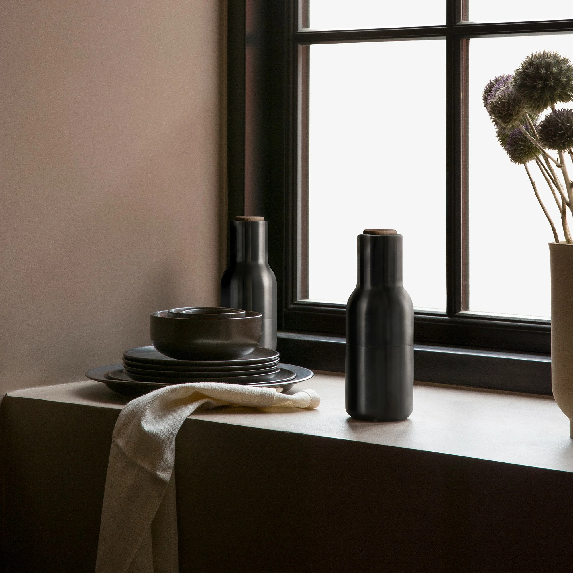 Menu Bottle Grinder Mühle 2er Set Messing 4 Menu Bottle Grinder Mühle 2er Set Messing – Bild 2