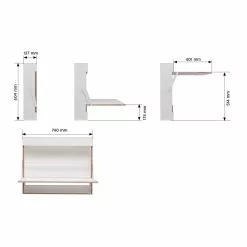 Müller Small Living Workout Wandsekretär 74x13,7x60,4cm -Möbel Verkaufsgeschäft Mueller Small Living Workout Wandsekretaer 74x13 7x60 4cm 1377x1377 ID1946587 434910b567516920c679a85658ee5f16