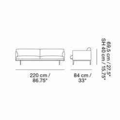 Muuto Outline Sofa 3 Sitzer -Möbel Verkaufsgeschäft Muuto Outline Sofa 3 Sitzer Strichzeichnung 800x800 ID1657299 ac895dc3e224598fd6d1ce10691f5625