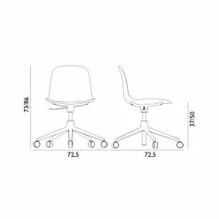Normann Copenhagen Form 5W Gaslift Drehstuhl Mit Rollen -Möbel Verkaufsgeschäft Normann Copenhagen Form 5W Gaslift Drehstuhl mit Rollen 800x800 ID1963475 d0762dd011704df6db3e442d2a688000