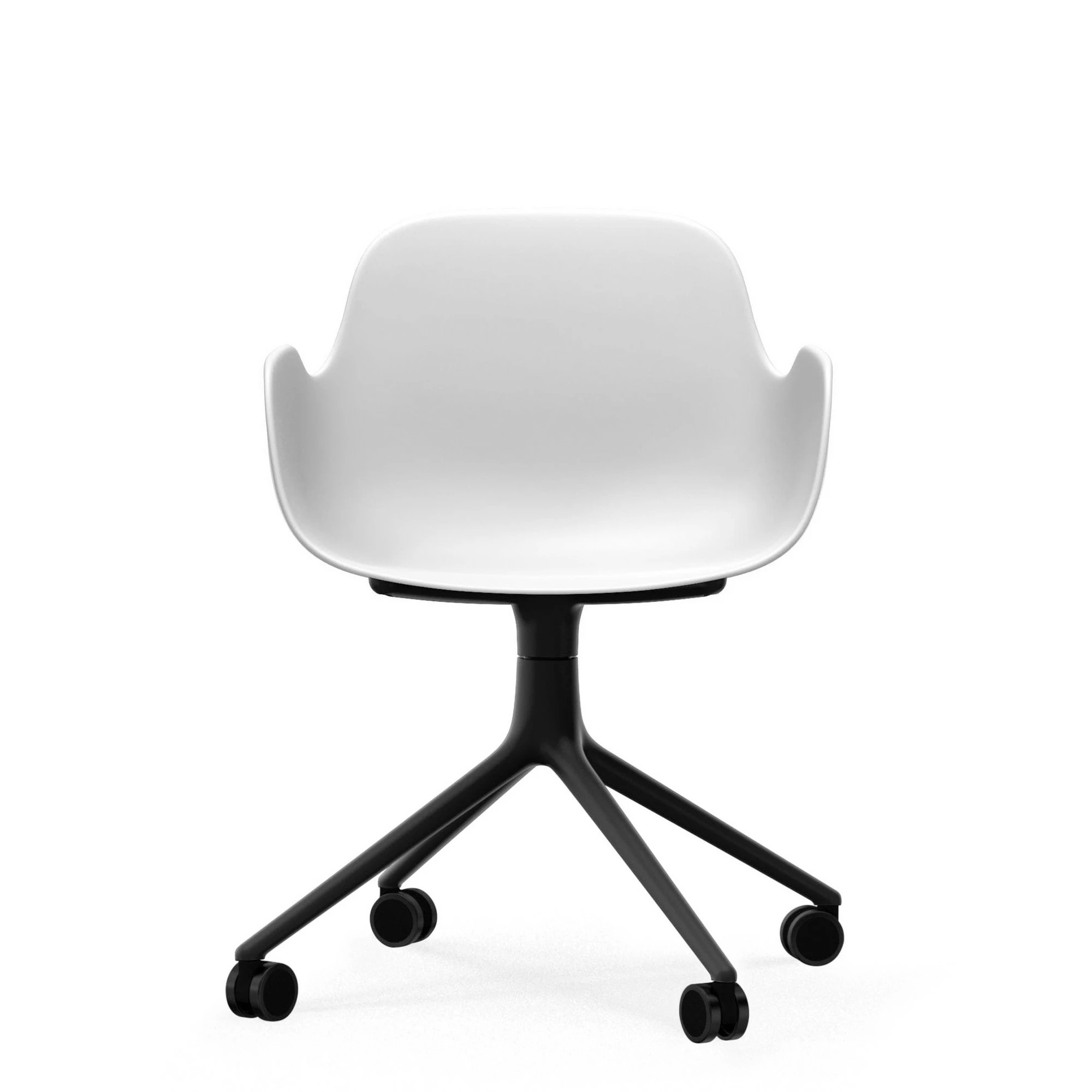 Normann Copenhagen Form Armlehndrehstuhl Mit Rollen 4W Gestell Schwarz 9 Normann Copenhagen Form Armlehndrehstuhl Mit Rollen 4W Gestell Schwarz – Bild 7