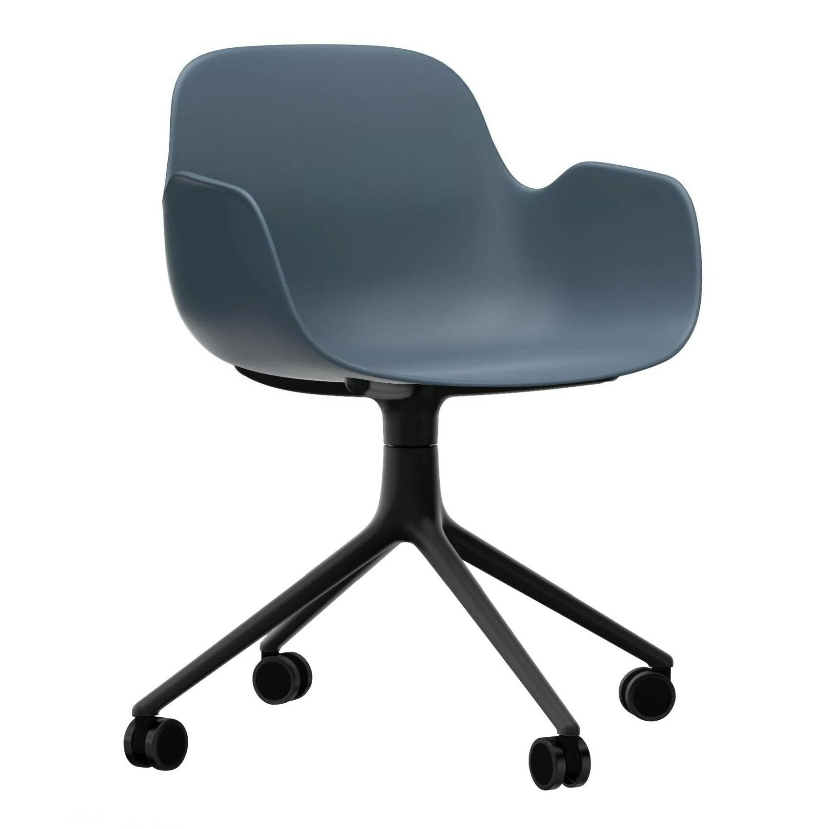 Normann Copenhagen Form Armlehndrehstuhl Mit Rollen 4W Gestell Schwarz 12 Normann Copenhagen Form Armlehndrehstuhl Mit Rollen 4W Gestell Schwarz – Bild 10
