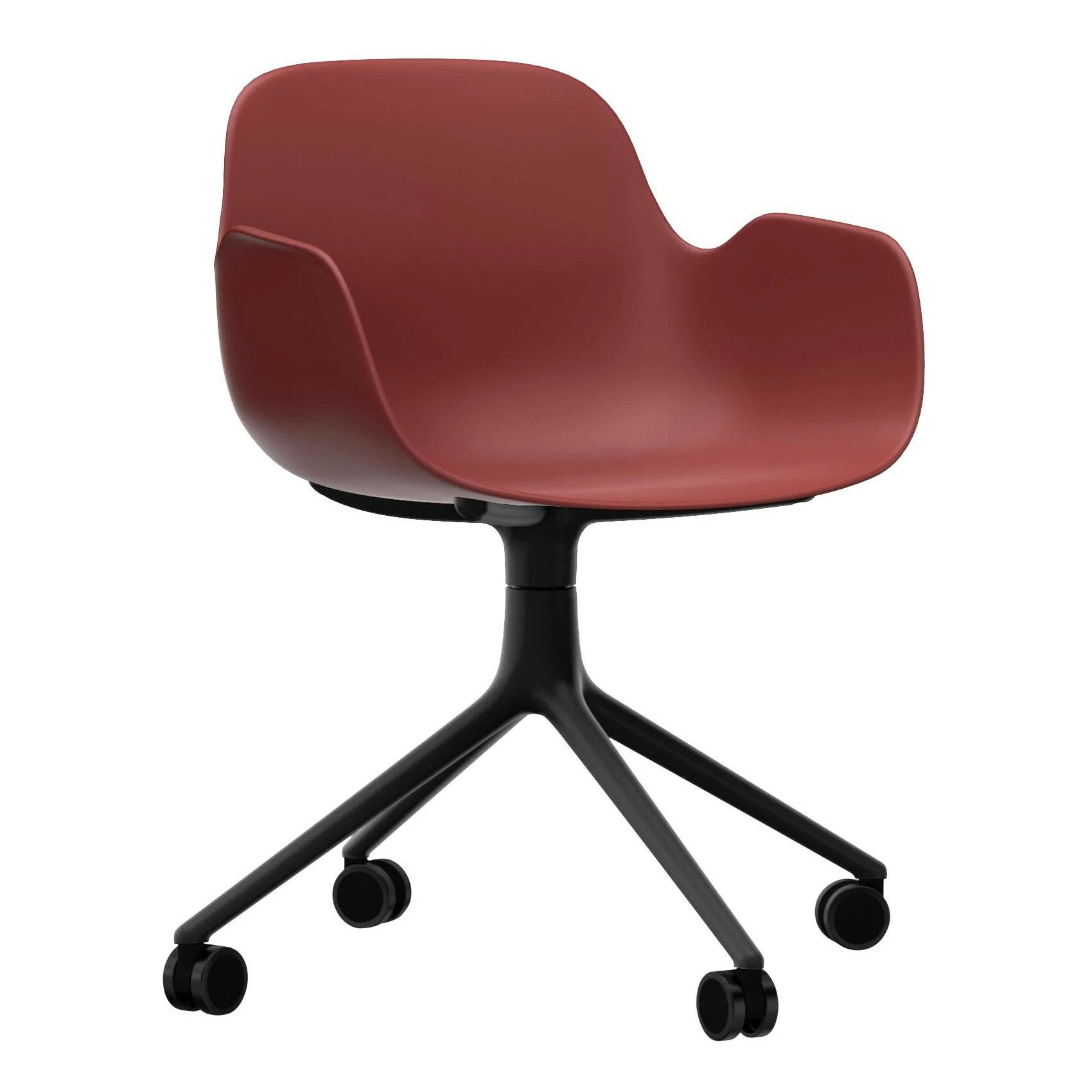 Normann Copenhagen Form Armlehndrehstuhl Mit Rollen 4W Gestell Schwarz 14 Normann Copenhagen Form Armlehndrehstuhl Mit Rollen 4W Gestell Schwarz – Bild 12