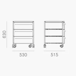 Pedrali Boxie BXM 3C Rollcontainer H 63cm -Möbel Verkaufsgeschäft Pedrali Boxie BXM 3C Rollcontainer H 63cm 440x440 ID1956847 87e8b79f467b93f254aaf4db544d8582