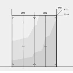 Piure Nex Pur Schrank 201x234cm -Möbel Verkaufsgeschäft Piure Nex Pur Schrank 201x234cm Strichzeichnung 737x737 ID1235164 d06bb7c3e58ab074104d77c074f3e519