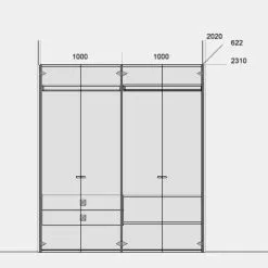 Piure Nex Pur Schrank 201x234cm -Möbel Verkaufsgeschäft Piure Nex Pur Schrank 201x234cm Strichzeichnung 739x739 ID1235163 be6a1b8036e22ec15dcc6fb2c9fd5685