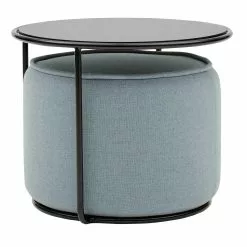 Softline Tom Hocker/Pouf Mit Beistelltisch