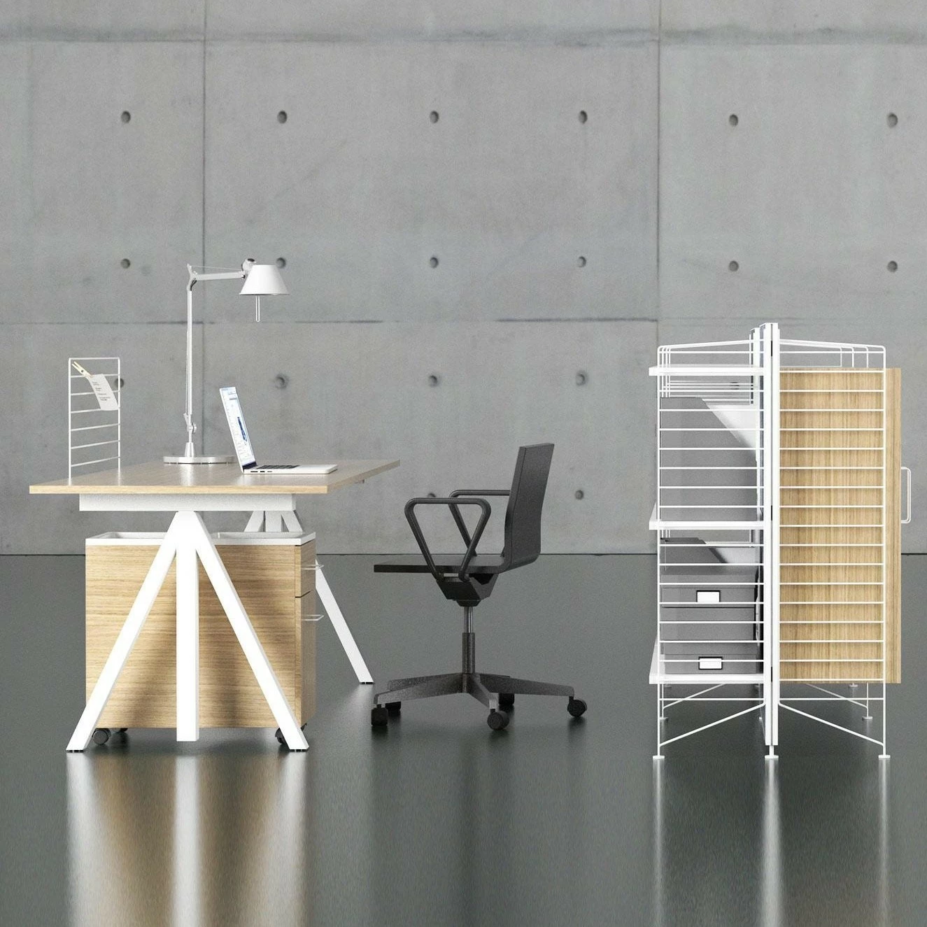 String Works Desk Schreibtisch 160x78cm Höhenverstellbar 6 String Works Desk Schreibtisch 160x78cm Höhenverstellbar – Bild 4