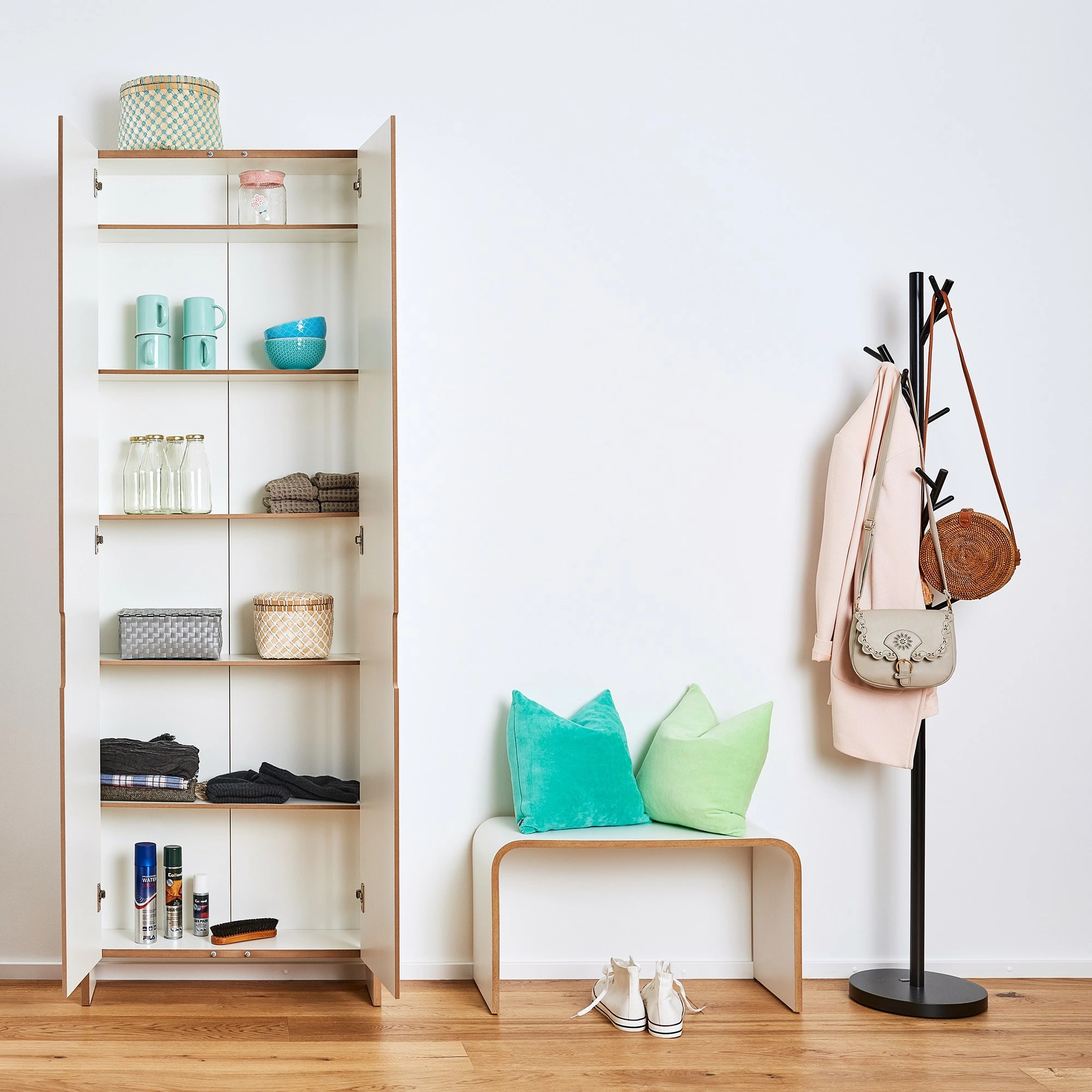 Tojo Flachmann Schrank/Schuhschrank 4 Tojo Flachmann Schrank/Schuhschrank – Bild 2