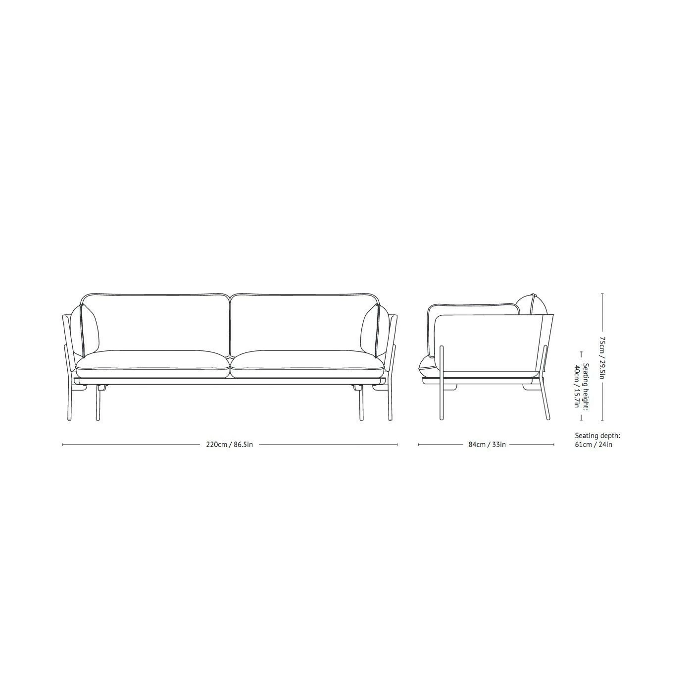 &Tradition Cloud LN3.2 Sofa 3-Sitzer 7 &Tradition Cloud LN3.2 Sofa 3-Sitzer – Bild 5