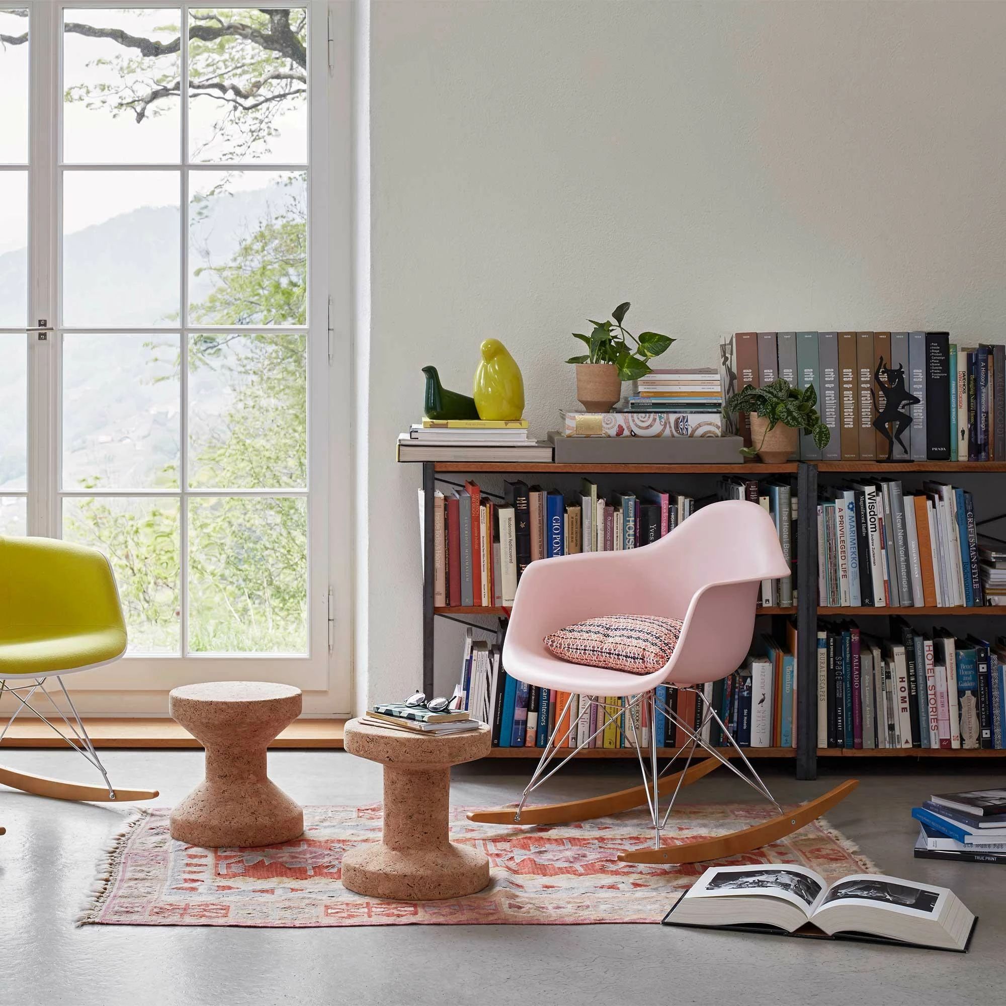 Vitra Eames Plastic Armchair RAR Schaukelstuhl Verchromt 4 Vitra Eames Plastic Armchair RAR Schaukelstuhl Verchromt – Bild 2