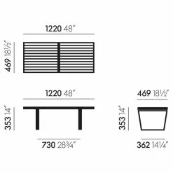 Vitra Nelson Bank 122x46,9x35,3cm -Möbel Verkaufsgeschäft Vitra Nelson Bank 122x46 9x35 3cm 800x800 ID2032543 3a04655262e25a97294c6a93ef344c64