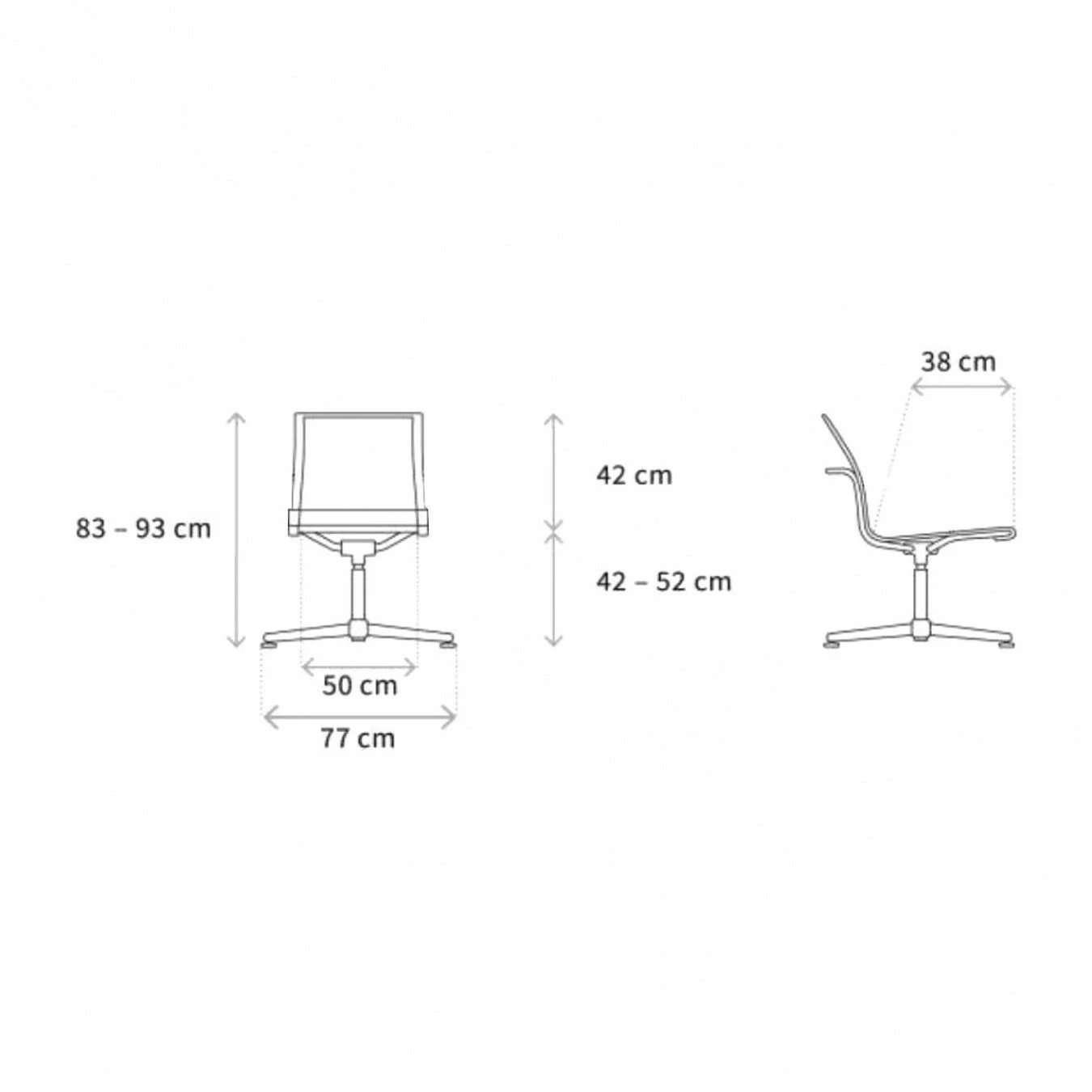 Wagner D1 Bürostuhl Vierfußgestell 16 Wagner D1 Bürostuhl Vierfußgestell – Bild 14