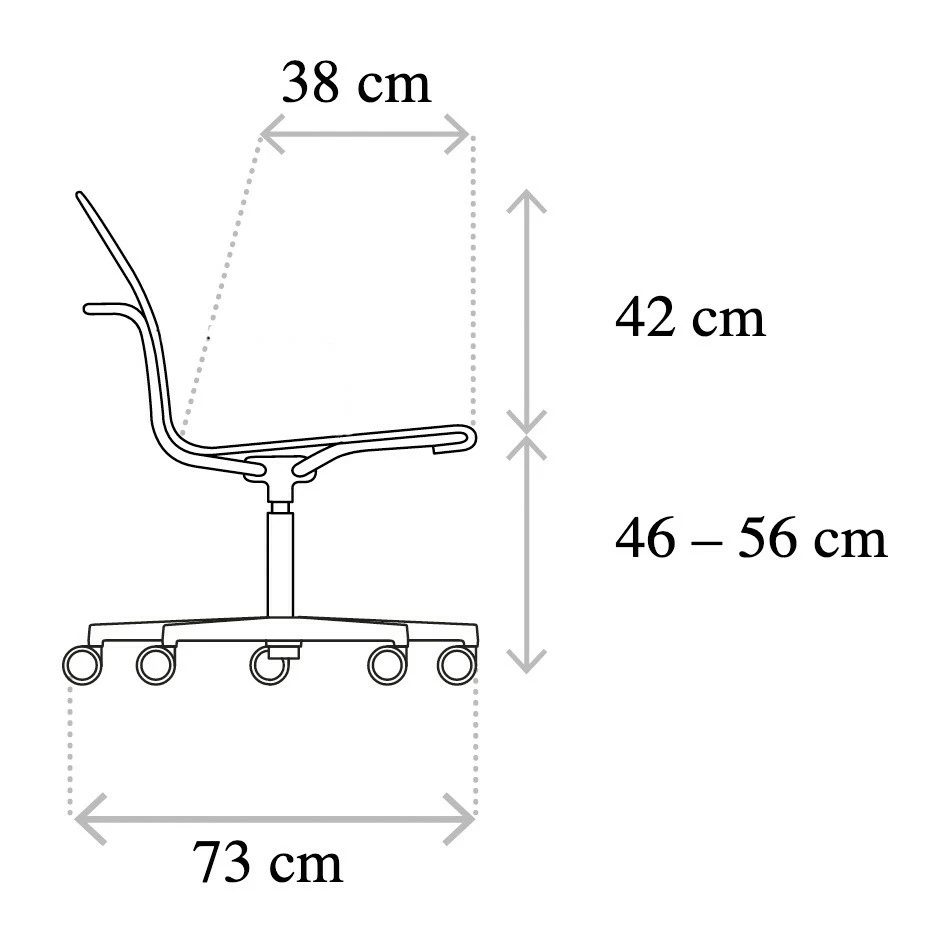 Wagner D1 Bürostuhl Mit Rollengestell 10 Wagner D1 Bürostuhl Mit Rollengestell – Bild 8