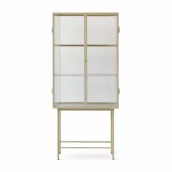 Ferm LIVING Haze Vitrine Geriffeltes Glas
