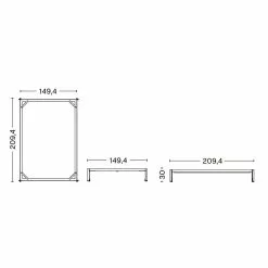 Hay Connect Bettgestell 140x200cm -Möbel Verkaufsgeschäft none 1097x1097 ID2049756 8d61660e703ae3d10fd0dd20ce2d3b3d