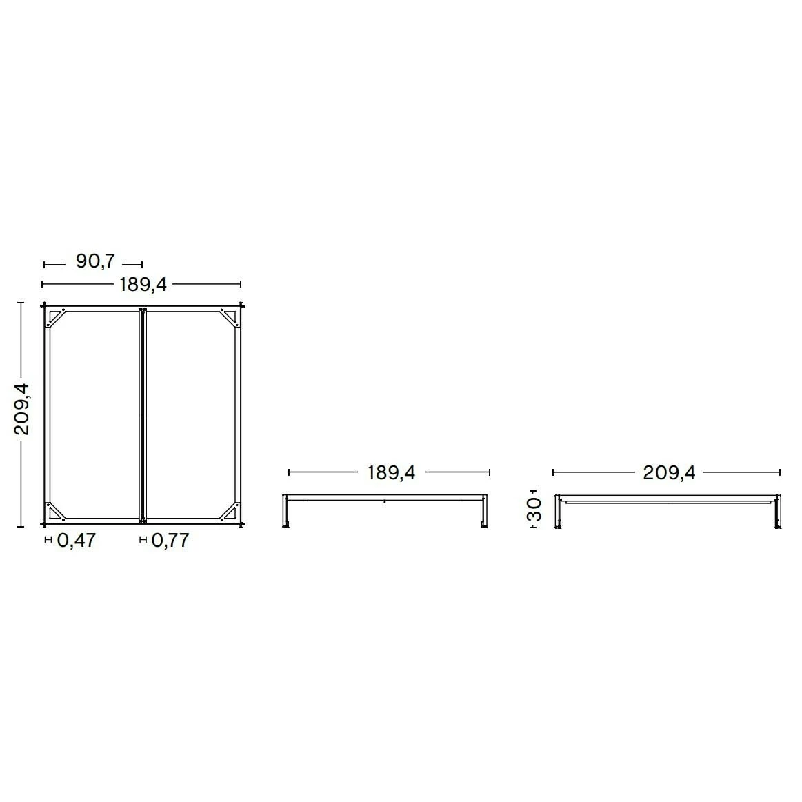 Hay Connect Bettgestell 180x200cm 8 Hay Connect Bettgestell 180x200cm – Bild 6